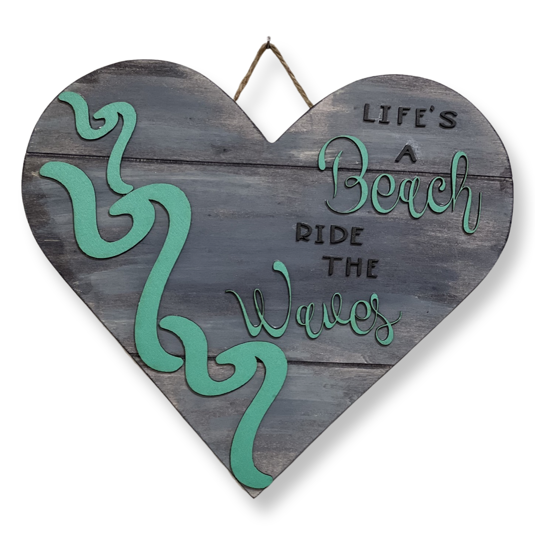 Life's a Beach Wood Décor