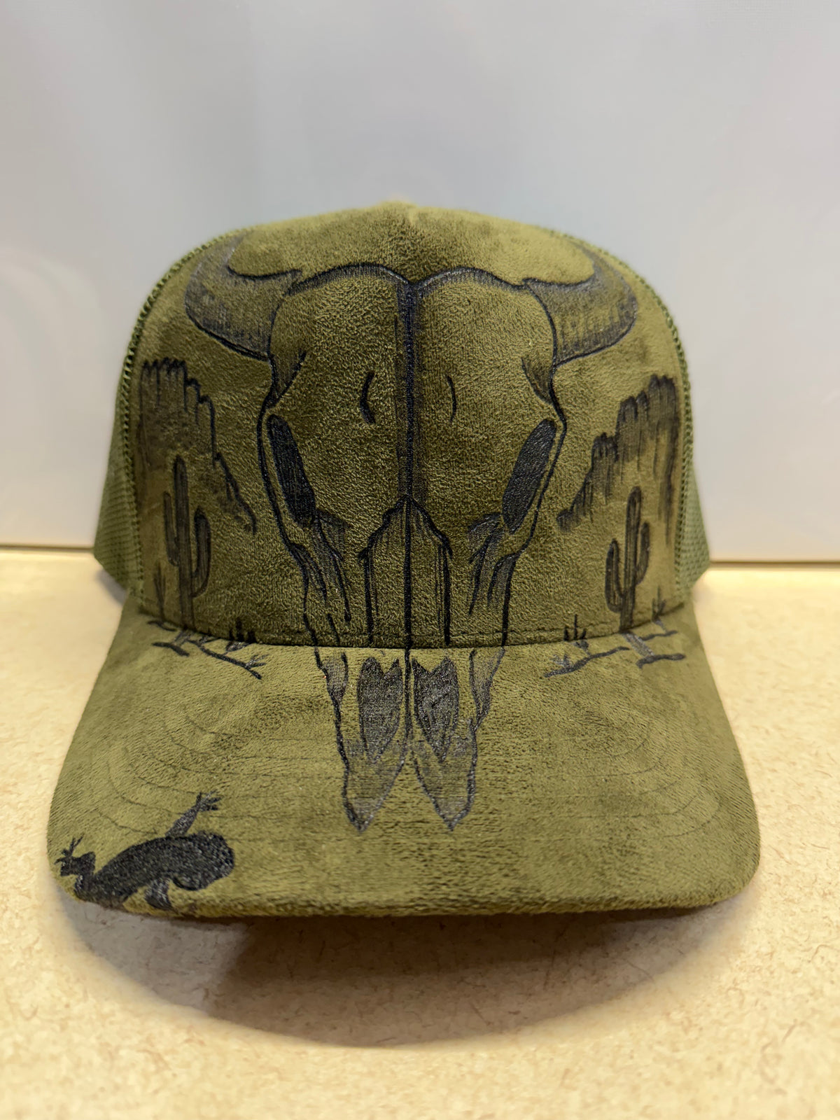 Desert Outlaw Custom Engraved Trucker Hat