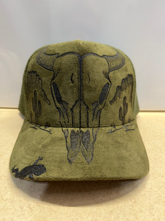 Desert Outlaw Custom Engraved Trucker Hat