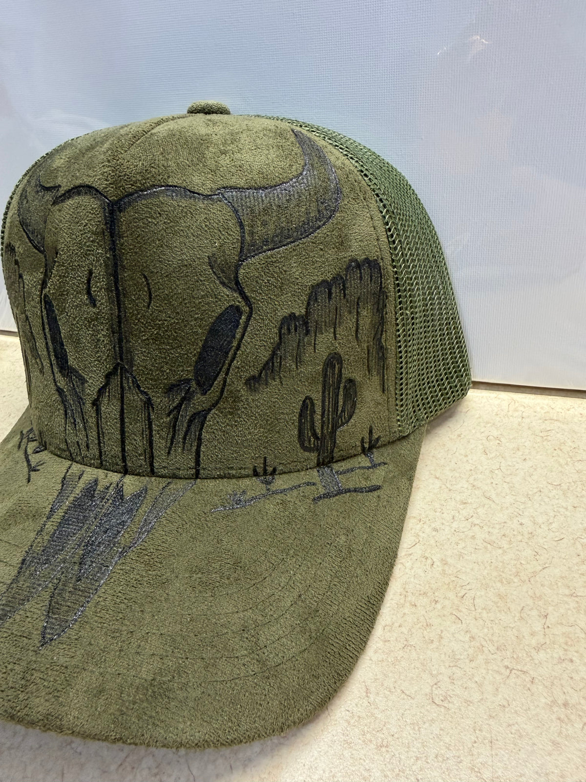 Desert Outlaw Custom Engraved Trucker Hat