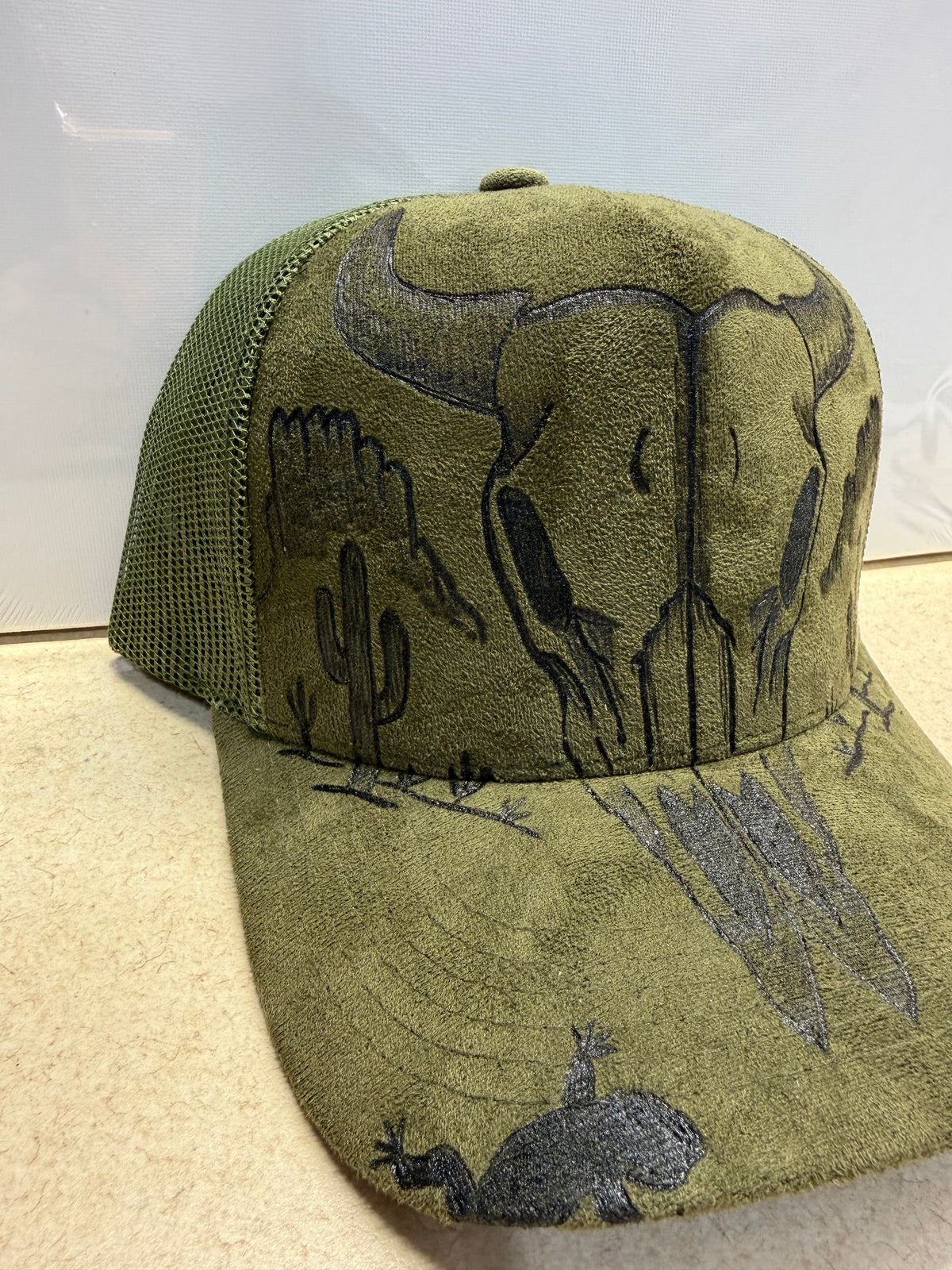 Desert Outlaw Custom Engraved Trucker Hat