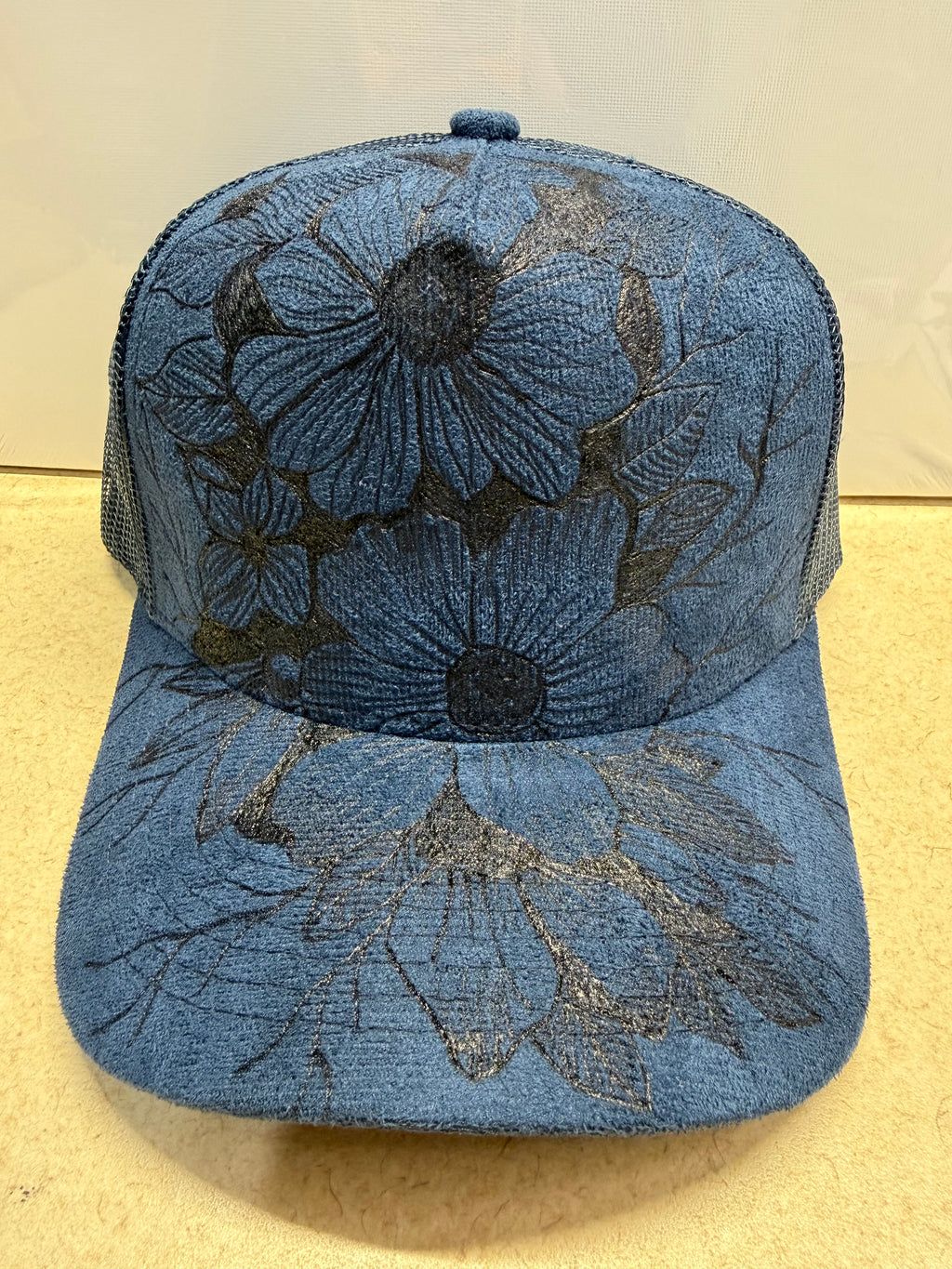 Midnight Bloom Custom Engraved Trucker Hat