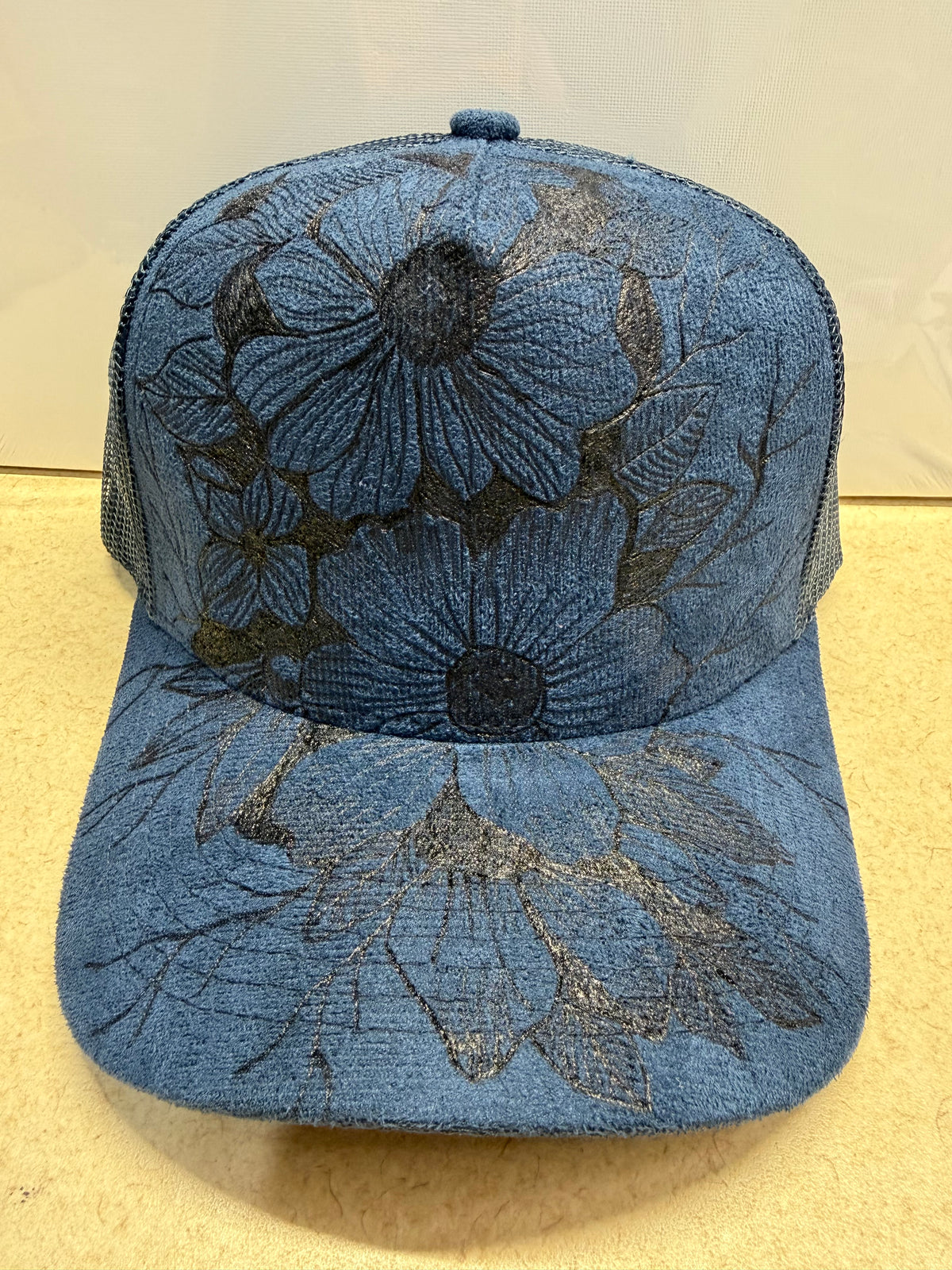 Midnight Bloom Custom Engraved Trucker Hat