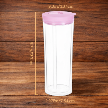 20oz Flip Top Snow Globe Acrylic Cup